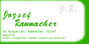 jozsef rammacher business card